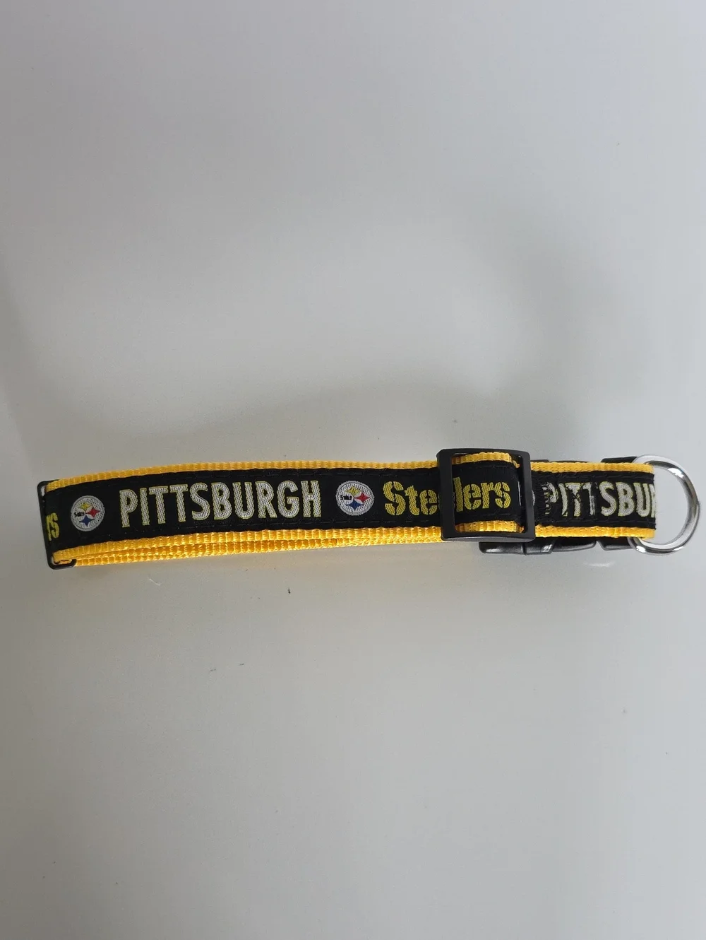 Pittsburgh Steelers Black & Yellow/ Dog Collar - (M-L)